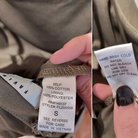 SOLD*Favlux Jumpsuit, Small, muddy green - Picture 5 of 8